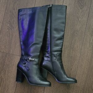 Elegant Black Knee-High Women's Boots
